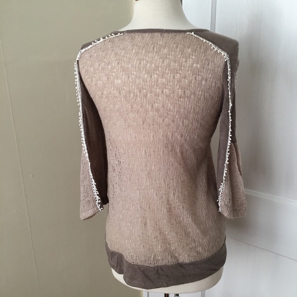 Chelsea & Violet sheer 2/4 sleeve sweater - Picture 4 of 6